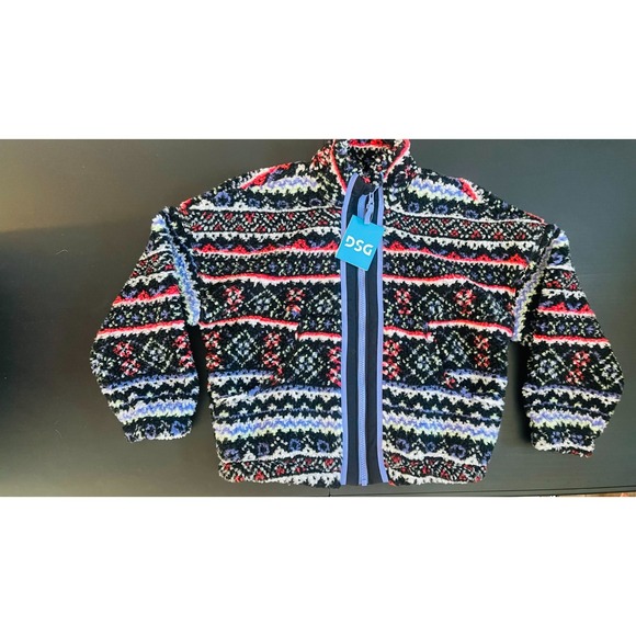 DSG Other - DSG girls size Small cozy fleece full zip funky fair isle